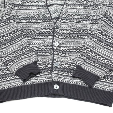 Nordic Pattern Knit Cardigan
