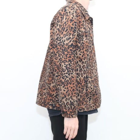 Vintage Leopard Trucker Jacket