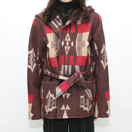 Ralph Lauren Native Pattern Blanket Coat
