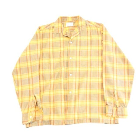 60's TOWN CRAFT Open Collar L/S Shirt