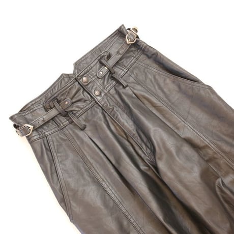 80's Black Leather Pants