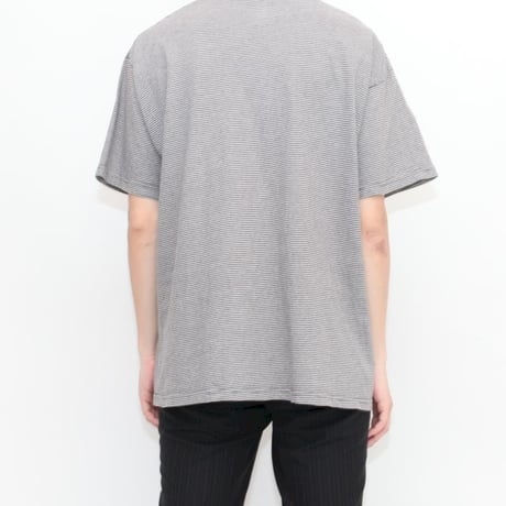 Gray × White Border T-Shirt