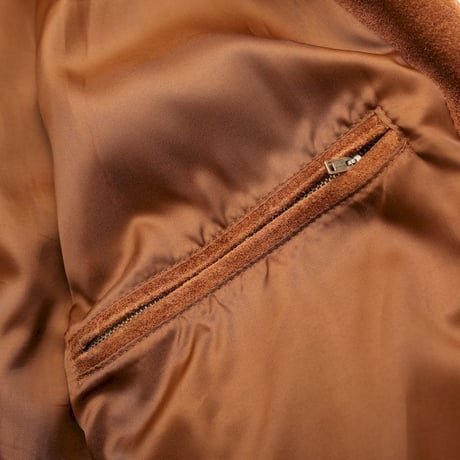 Vintage Suede Leather Trucker Jacket