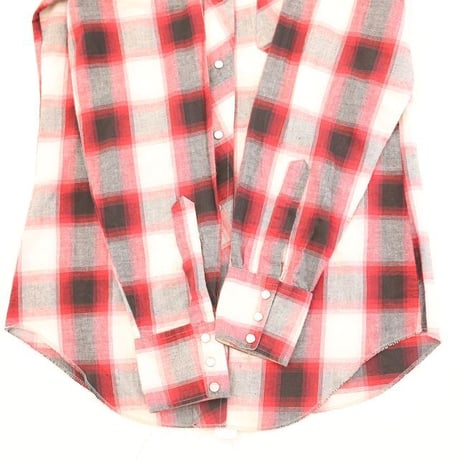 70's HbarC Ombre Checked Western L/S Shirt