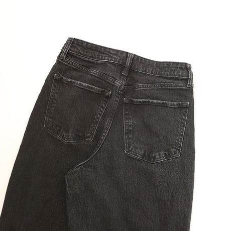 Black Denim Damage Baggy Pants