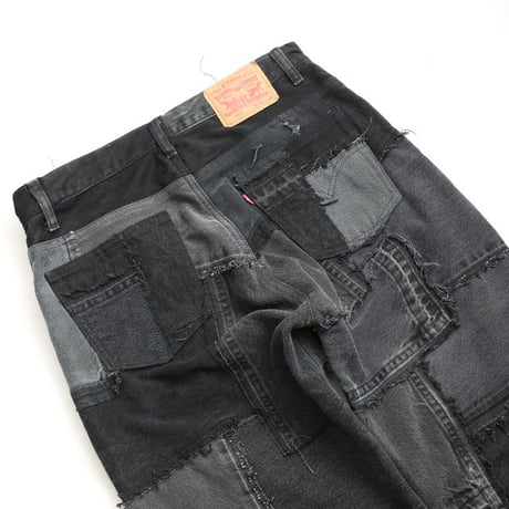Levi's Patchwork Remake Black Denim Pants