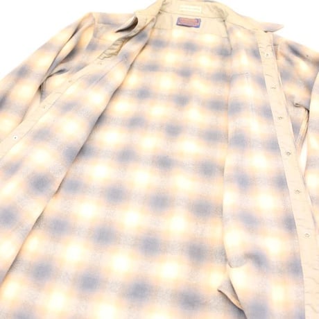 70's Pendleton Check Wool Western L/S Shirt