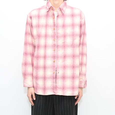 Plaid Print Flannel Shirt