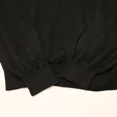 Mockneck Silk×Cotton Knit Sweater