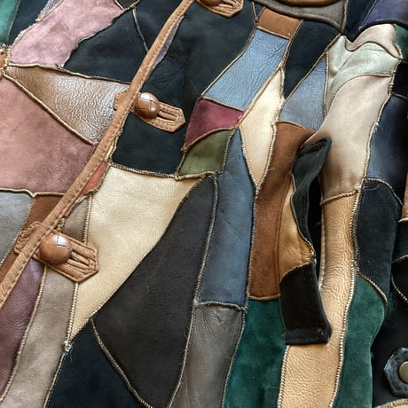 Patchwork Mouton Jacket