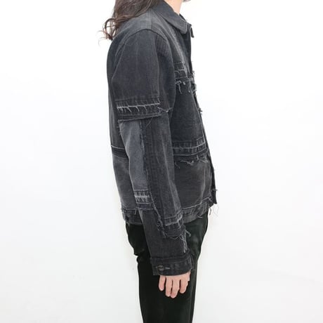 Levi's Patchwork Remake Black Denim Jacket