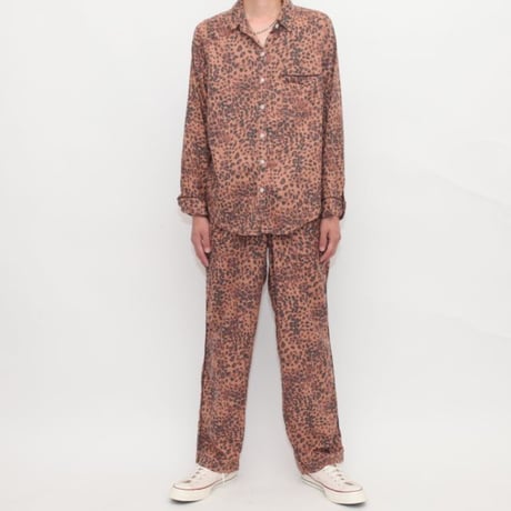 Leopard Pattern Pajama Set Up