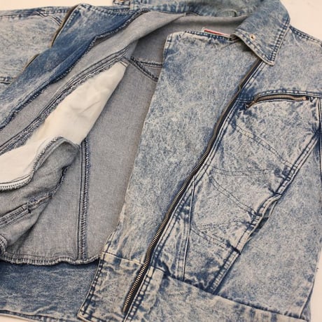 80's Stefano Sportswear Denim Riders Jacket