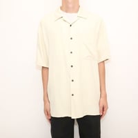 Open Collar Silk S/S Shirt