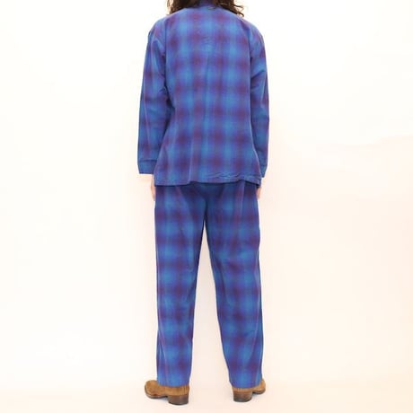 Ombre Check Pajama Set Up
