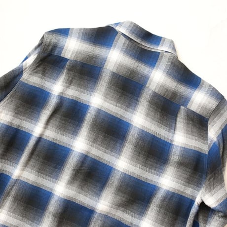 Ombre Plaid Rayon Loop Shirt