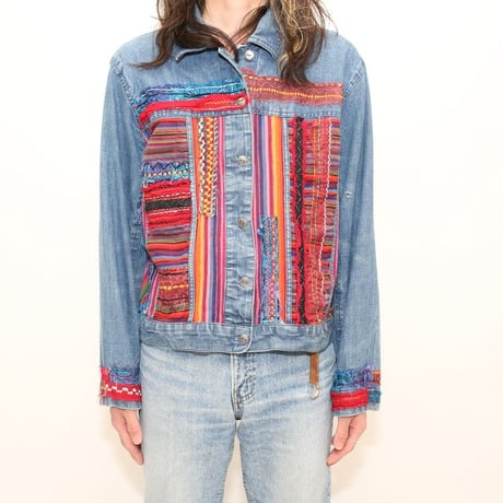 Chico's Design Embroidery Denim Jacket