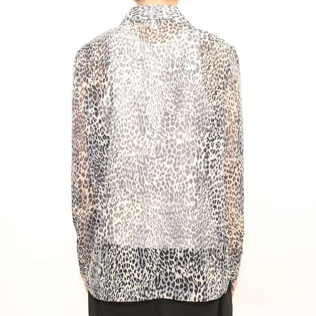 Leopard Pattern Polyester L/S Shirt