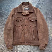 80-90s Schott Suede Trucker Jacket