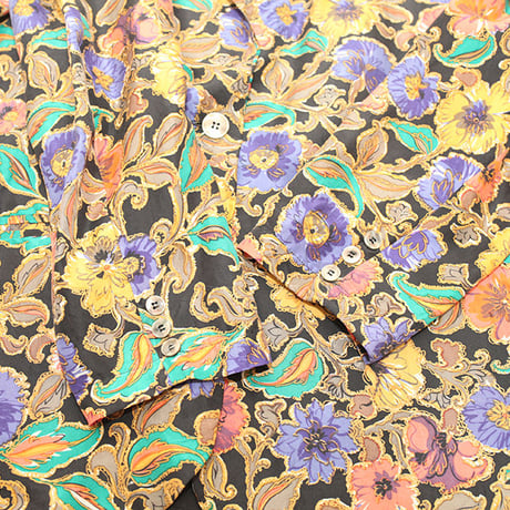 Flower Patterned Silk Jacket