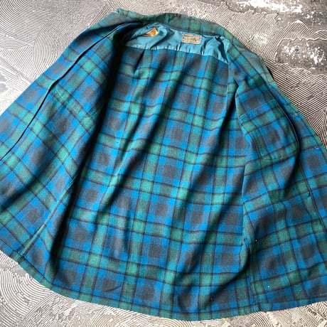60s Pendleton Wool Plaid Loop Shirt