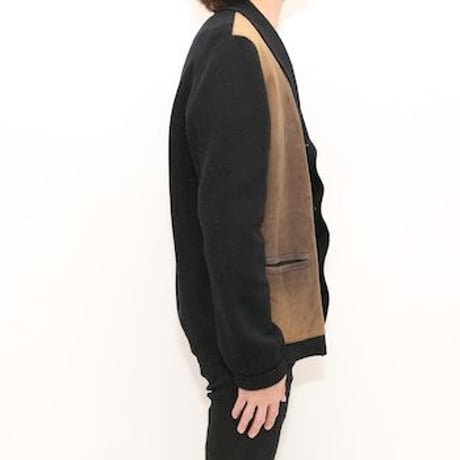 Vintage Leather×Knit Jacket