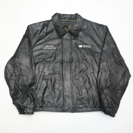 Black Leather Jacket Loose Silhouette