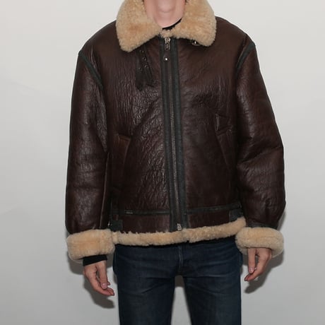 Vintage B-3 Mouton Leather Jacket