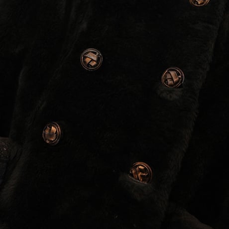Black Fake Fur Coat