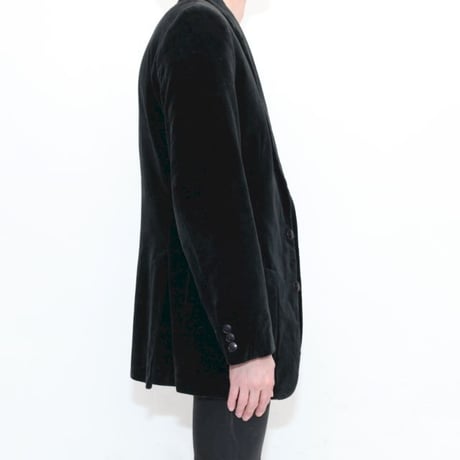 Euro Vintage Black Velour Jacket
