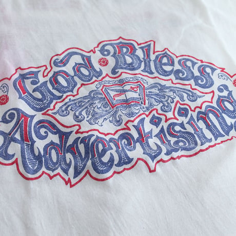 80sプリント T-Shirt God Bless