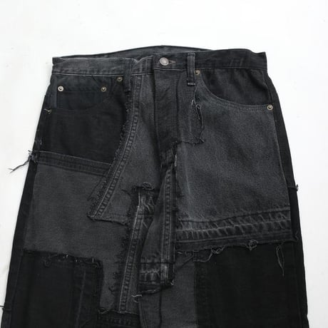 Levi's Patchwork Remake Black Denim Pants