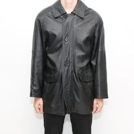 Black Leather Coat