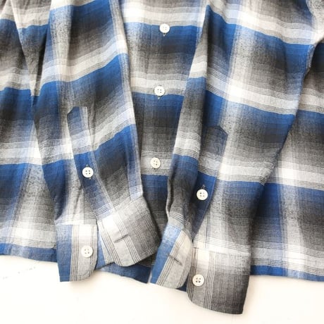 Ombre Plaid Rayon Loop Shirt