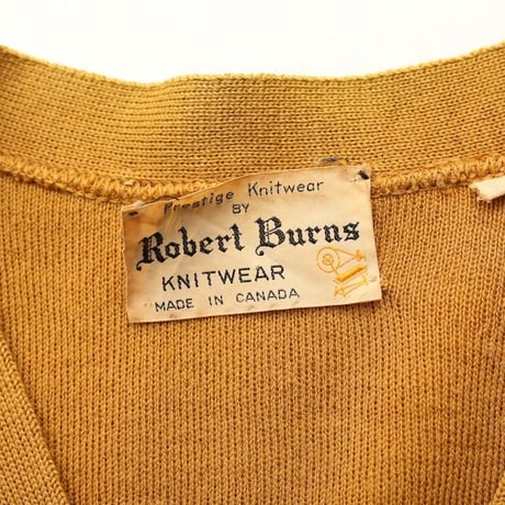 Vintage Wool × Nuback Cardigan MADE IN CANADA