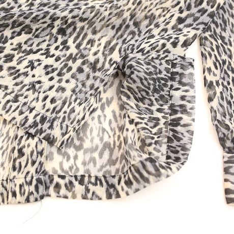 Leopard Pattern Polyester L/S Shirt