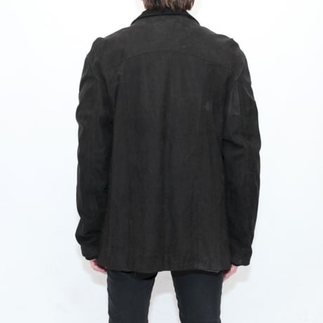 Black Nuback Leather Jacket MADE IN ITALY