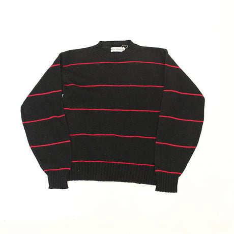 Border Pattern Wool Sweater