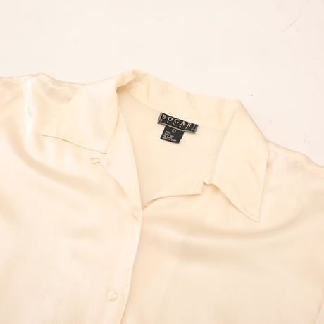 Open Collar Silk L/S Shirt
