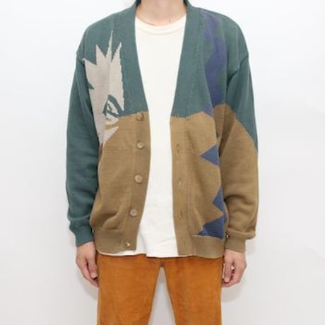 Vintage Cotton Knit Cardigan