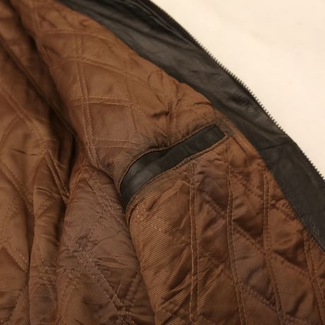 Black Leather Jacket Loose Silhouette