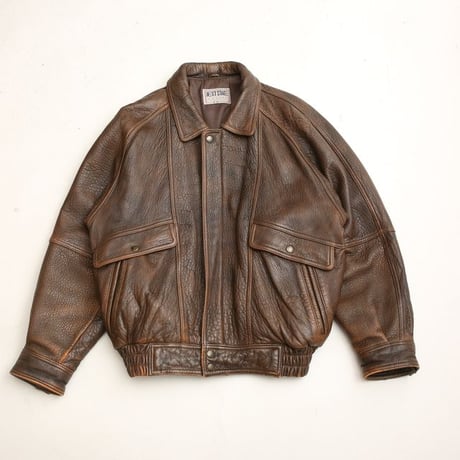 Vintage Brown Leather Jacket