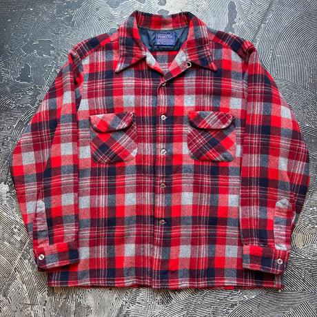 70s Pendleton Wool Plaid Loop Shirt