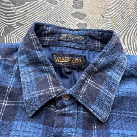 WOODLAND Print Flannel Plaid Shirt