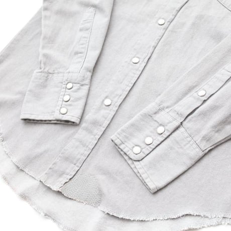 Wrangler Gray Denim Western Shirt