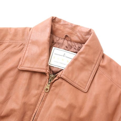 A-2 Type Brown Leather Jacket Loose Silhouette