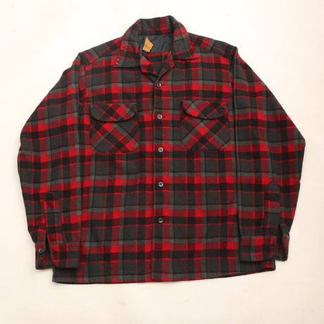 50s Pendleton Wool Plaid Loop Shirt