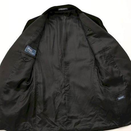 Ralph Lauren Black Velour Jacket  MADE IN ITALY