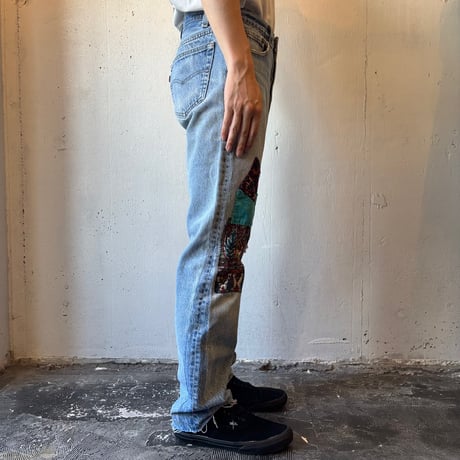 90's Levi's 501 Patchwork Denim Pants Made in USA