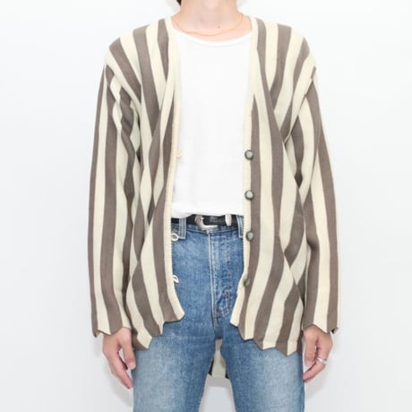 Vintage Stripe Knit Cardigan